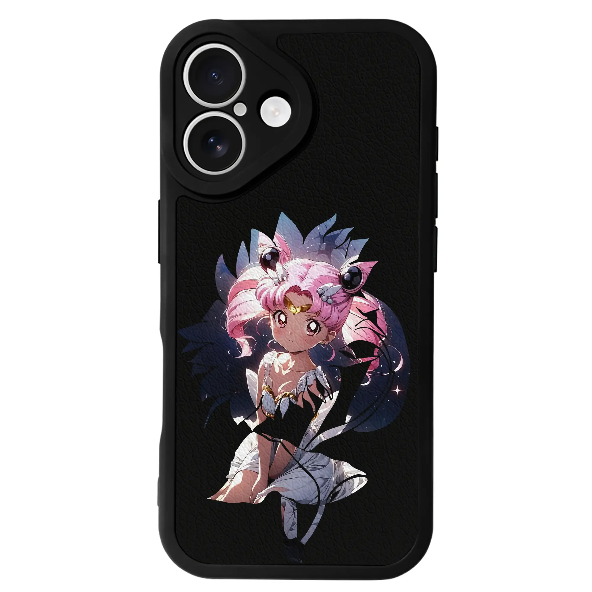 美少女戦士セーラームーン グッズ,ちびうさ - IPhone 16シリーズ対応 ・ シリコンスマホケース ・ レザー調 ・ 高精度フィット ・ 耐衝撃 ・ ワイヤレス充電対応 ・ 精密カット